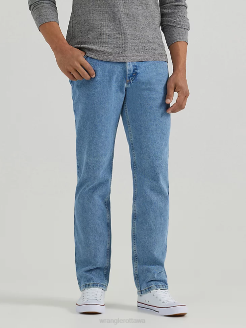 Wrangler Clothing Light Stonewash (10ZM100LS) Men Authentics Regular Fit Cotton Jean 8V2H148