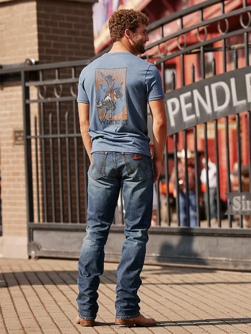 Wrangler Clothing Normande (112332244) Men Retro Slim Fit Straight Leg Jean 8V2H23