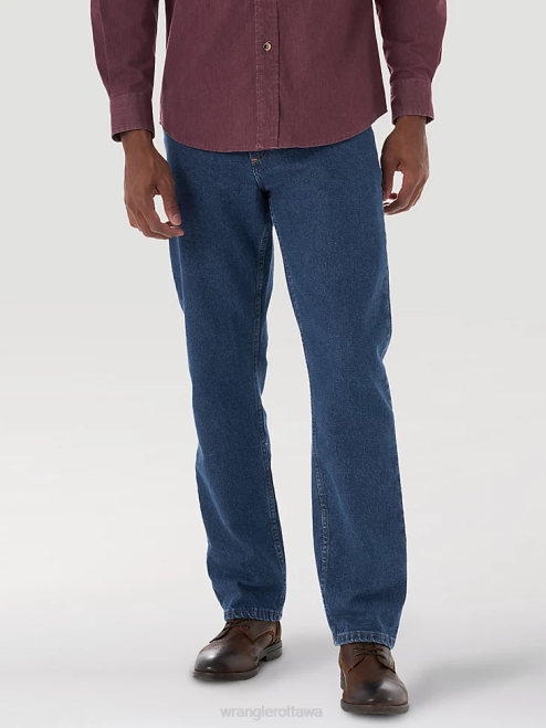 Wrangler Clothing Stone (97FXVMD) Men Five Star Premium Denim Flex for Comfort Relaxed Fit Jean 8V2H81