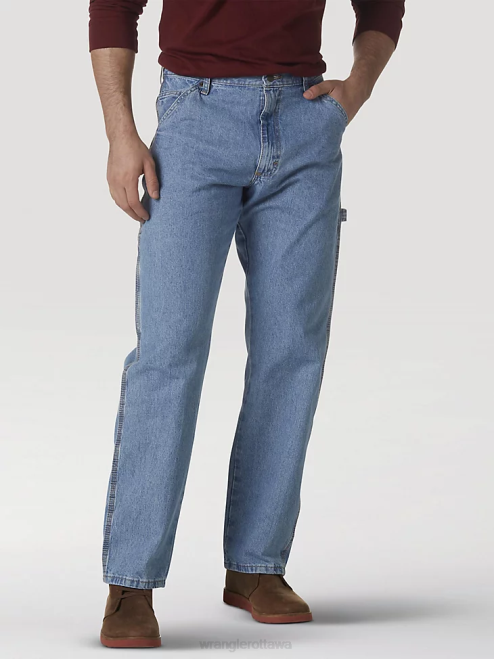 Wrangler Clothing Stone Bleach (MGW40SB) Men Carpenter Jean 8V2H95