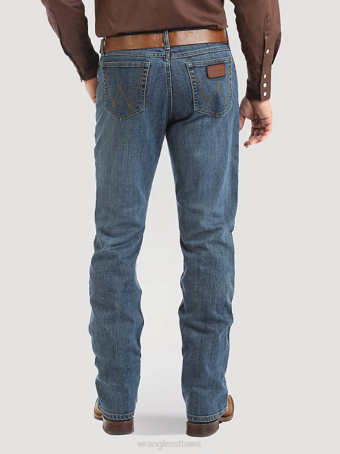 Wrangler Clothing Stone Blue (02MCWST) Men 20X Active Flex Slim Fit Jean 8V2H120