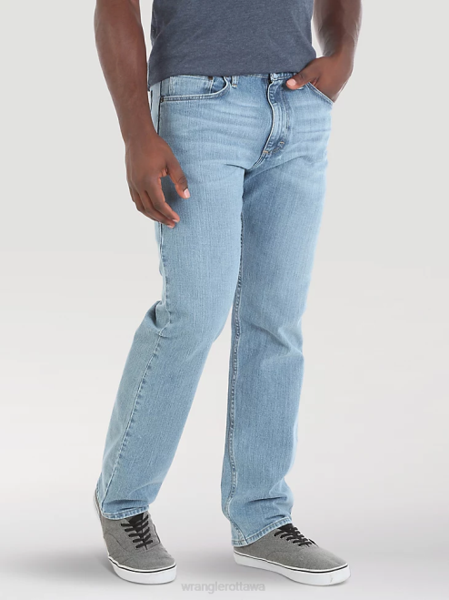 Wrangler Clothing Stonewash Light (10ZM200SF) Men Authentics Relaxed Fit Flex Jean 8V2H100