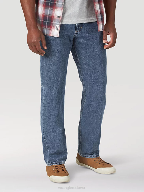 Wrangler Clothing Vintage Blue (10ZM100VG) Men Authentics Regular Fit Cotton Jean 8V2H152
