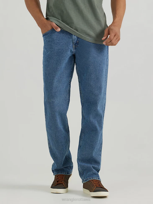 Wrangler Clothing Vintage Blue (10ZM200VF) Men Authentics Relaxed Fit Flex Jean 8V2H104