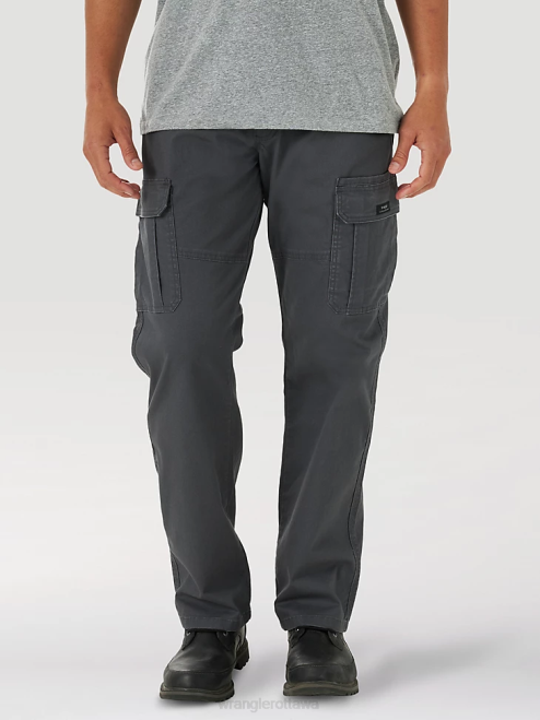 Wrangler Clothing Anthricite (70ABWAH) Men Five Star Premium Relaxed Fit Flex Cargo Pant 8V2H222