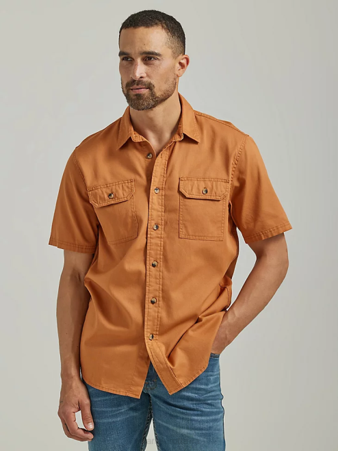 Wrangler Clothing Hazel (112330921) Men Epic Soft Flex Twill Shirt 8V2H355