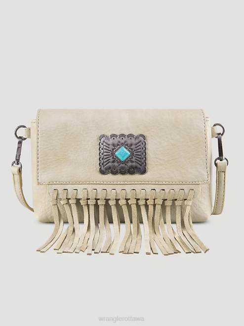 Wrangler Accessories Tan (112351730) Women Fringe Turquoise Cross Body 8V2H908