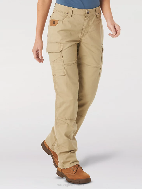 Wrangler Clothing Golden Khaki (3WF60GK) Women RIGGS Workwear Ripstop Ranger Cargo Pant 8V2H820