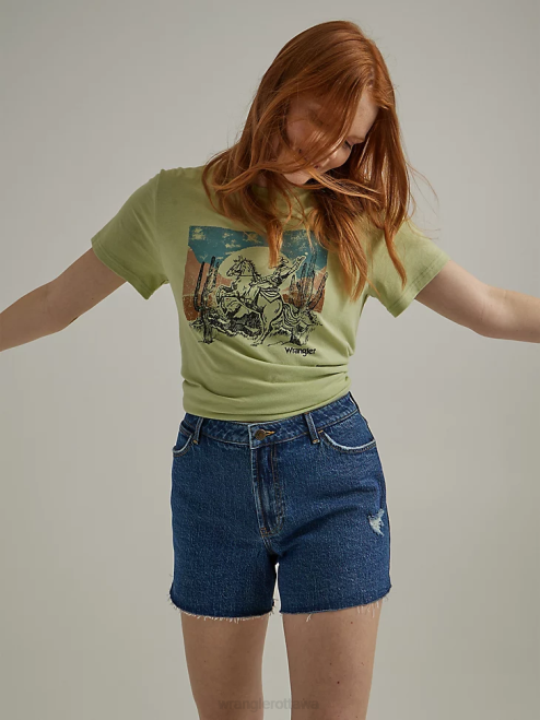 Wrangler Clothing Malibu (112334704) Women High Rise Mid Thigh Short 8V2H828