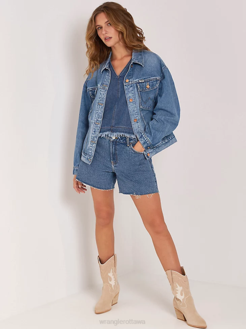 Wrangler Clothing Topaz (112333477) Women High Rise Mid Thigh Short 8V2H827