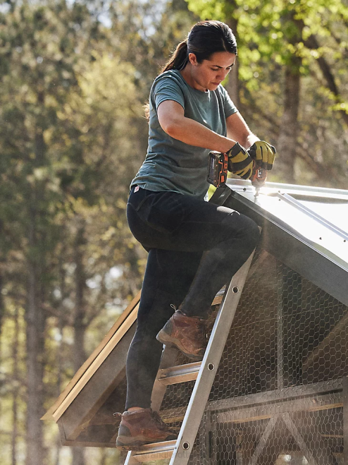 Wrangler Clothing Sea Green (3WF70GR) Women RIGGS Workwear Short Sleeve Performance T-Shirt 8V2H876